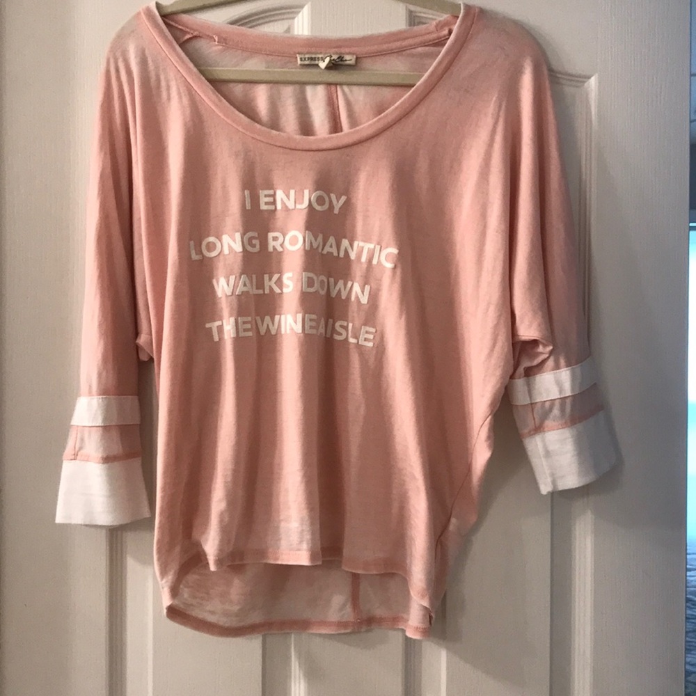 Graphic mid sleeve top